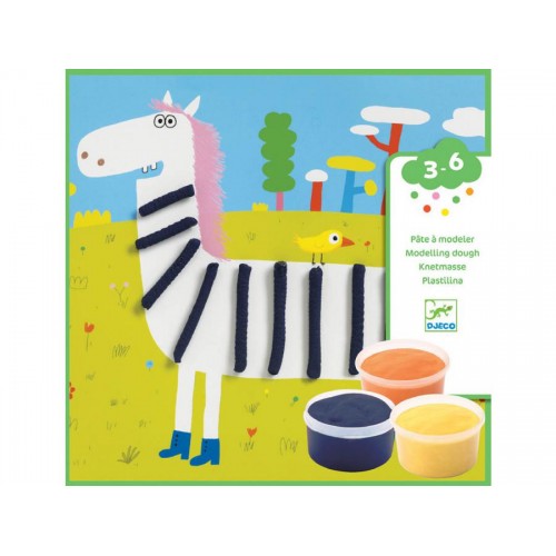 Atelier creativ de modelat plastilina animale djeco